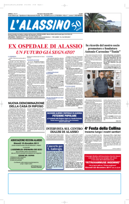 Novembre - Associazione Vecchia Alassio