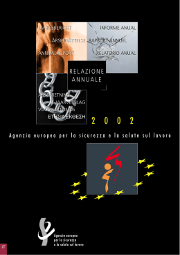 relazione annuale - EU-OSHA