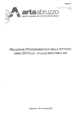 anno 2013 - ARTA Abruzzo