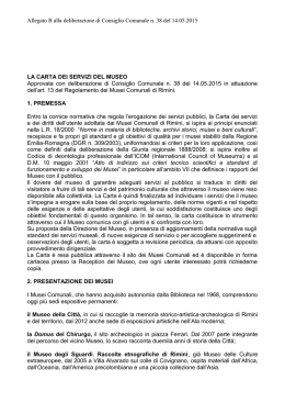 regolamento e carta dei