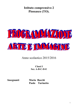 Curricolo 2015-2016 classe prima