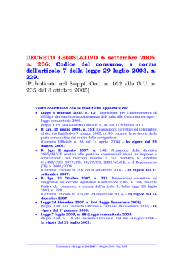 DECRETO LEGISLATIVO 6 settembre 2005, n. 206
