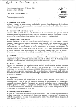 Lista n. 1 Rinnovamento - Farra 2014.it