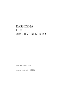 ns, I (2005), 3 - Direzione generale per gli archivi