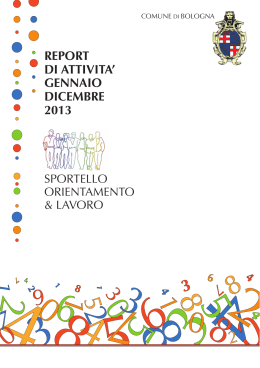 REPORT 2013.indd - Comune di Bologna