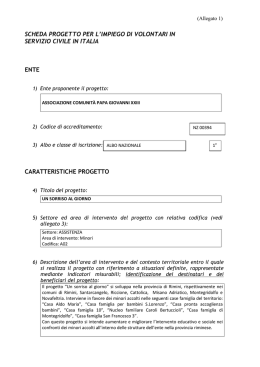 Scarica progetto completo - Servizio Obiezione e Pace