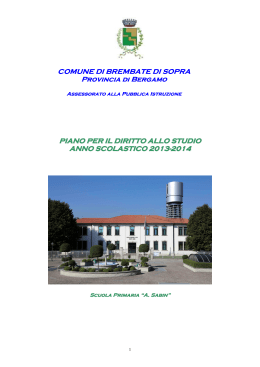 PDS 2013-2014 - Comune di Brembate di Sopra