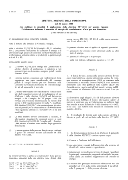 Direttiva 2002/31/CEE della Commissione del 22 marzo 2002