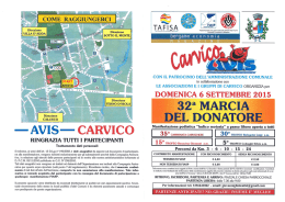 32^ Marcia del donatore
