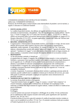 CONDIZIONI GENERALI DI CONTRATTO DI