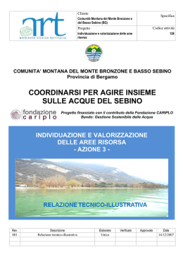 scarica - Coordinarsi per agire insieme sulle acque del Sebino