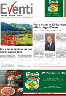 Varata la finanziaria per il 2010: protezione del lavoro