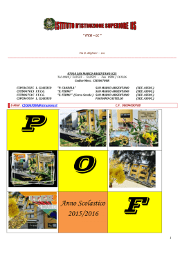 Piano dell`Offerta Formativa 2015/16 - ITCG-LC
