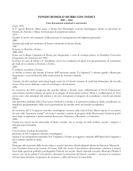 Inventario Fondo Romolo Murri