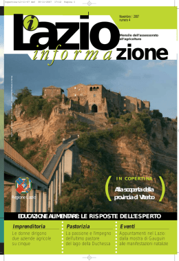 Lazio Informazione n&deg;4 - Agricoltura