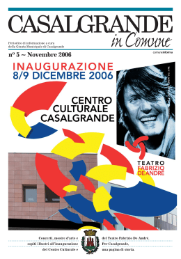 22 novembre 2006 - Comune di Casalgrande