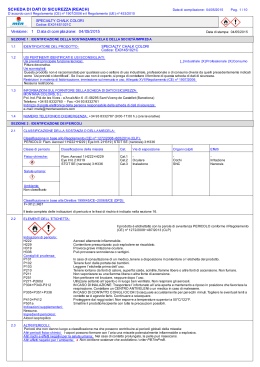 SCHEDA DI DATI DI SICUREZZA (REACH)