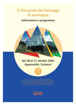 Opuscolo - Caseus Montanus