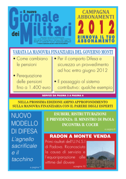 NUOVO MODELLO DI DIFESA