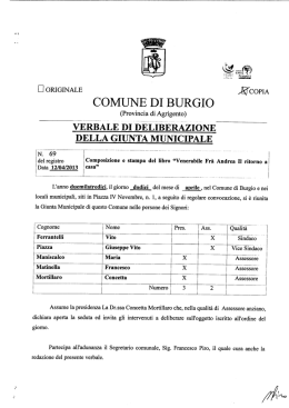 COMUNE DI BURGIO
