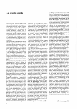 La scuola aperta di Emanuele Berger
