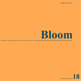 bloom 18 - Dottorato di ricerca in composizione architettonica