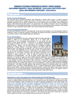 Testo completo - Comunit&agrave; Pastorale Spirito Santo