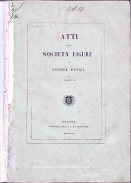 Società Ligure di Storia Patria