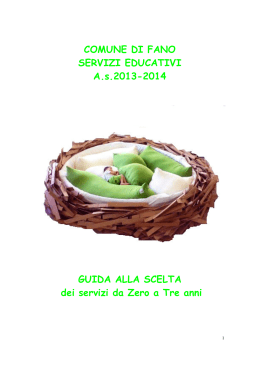 COMUNE DI FANO SERVIZI EDUCATIVI As2013