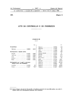 All. B - Legislature precedenti