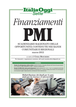 ItaliaOggi 7 PMI 5 marzo 2012