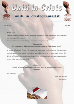 Luglio - Uniti In Cristo