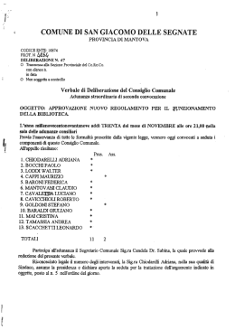 scarica il testo - San Giacomo delle Segnate