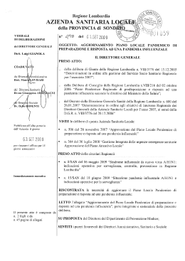 della PROVINCIA di SOND “