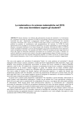 Matematica 2010 - ITTS Vito Volterra