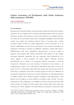 Cultura economica ed Ecclesiastici nella Sicilia borbonica della