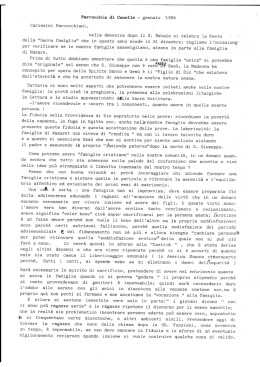 Lettere dell`anno 1996 - Parrocchia di Caselle