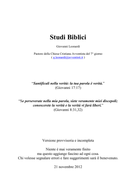 Studi Biblici raccolta tutta in italiano novembre 2012