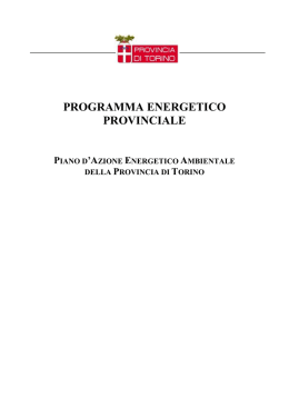 attività di reporting e analisi energetiche