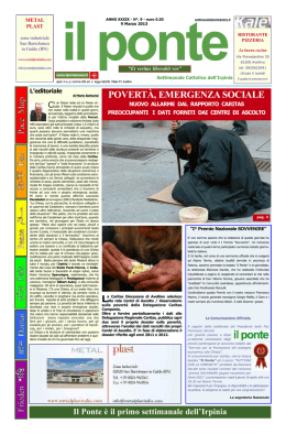 Povert&agrave;, emergenza sociale
