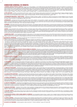condizioni generali di vendita