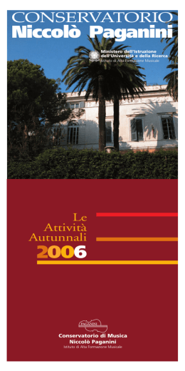 Scarica il  dell`opuscolo contenente tutte le informazioni