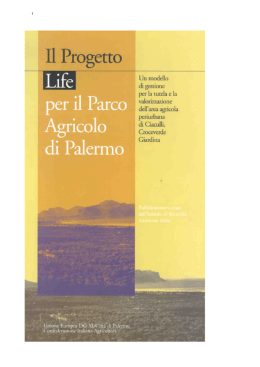 il progetto per il parco agricolo di ciaculli