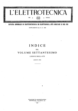 l`elettrotecnica