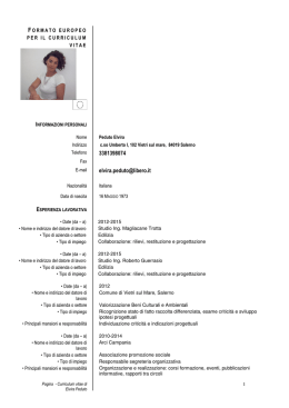 CV completo - Elvira Peduto