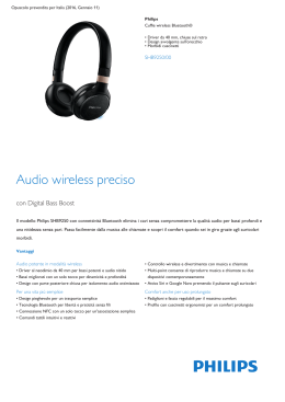 Product Leaflet: Cuffie wireless Bluetooth