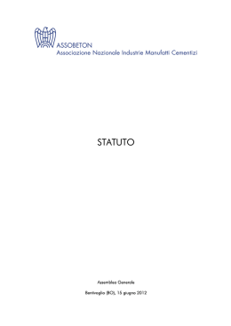 STATUTO - Assobeton
