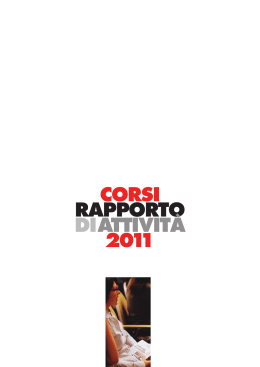 Scarica il Rapporto CORSI 2011 - Società cooperativa per la