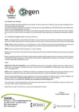 Lettera ai cittadini