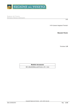 manuale di riferimento per manutentori/installatori